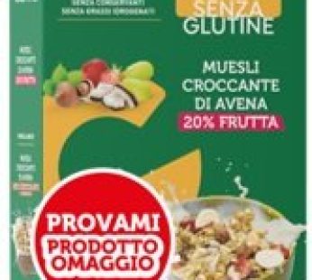 GIUSTO SENZA GLUTINE MUESLI CROCCANTE FRUTTA 275 G PROVAMI